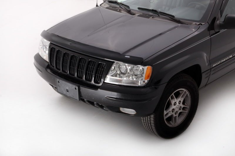 AVS 99-04 Jeep Grand Cherokee Bugflector Medium Profile Hood Shield - Smoke - Crew Original