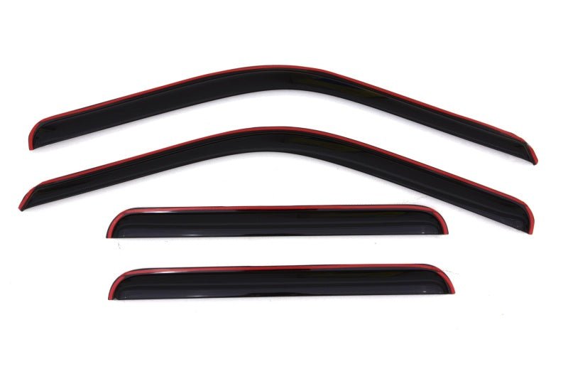 AVS 99-16 Ford F-250 Supercrew Ventvisor In-Channel Front & Rear Window Deflectors 4pc - Smoke - Crew Original