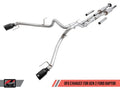 AWE Tuning 2017+ Ford Raptor 0 FG Performance Exhaust System - w/ Diamond Black Tips - Crew Original