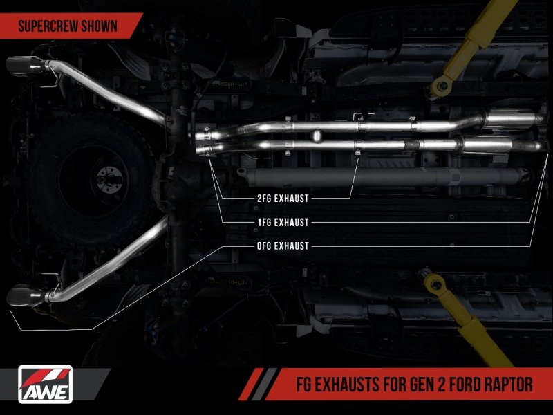 AWE Tuning 2017+ Ford Raptor 2 FG Performance H-Pipe - Crew Original