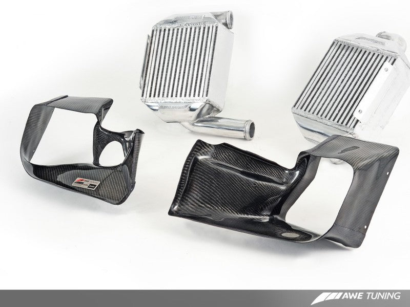 AWE Tuning Audi 2.7T Performance Intercooler Kit - w/Carbon Fiber Shrouds - Crew Original