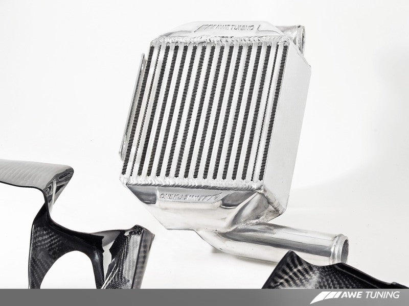 AWE Tuning Audi 2.7T Performance Intercooler Kit - w/Carbon Fiber Shrouds - Crew Original
