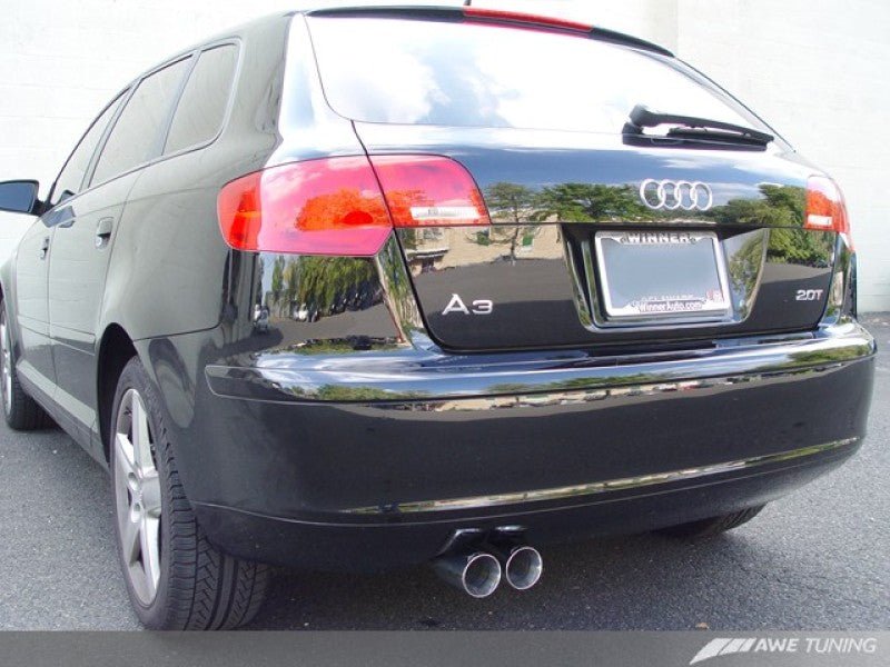 AWE Tuning Audi 8P A3 FWD Cat-Back Performance Resonated Exhaust - Crew Original