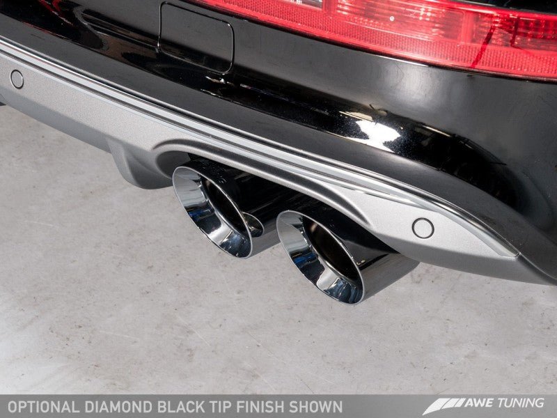 AWE Tuning Audi 8R SQ5 Touring Edition Exhaust - Quad Outlet Diamond Black Tips - Crew Original