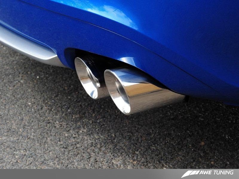 AWE Tuning Audi B8 S5 4.2L Touring Edition Exhaust System - Polished Silver Tips - Crew Original