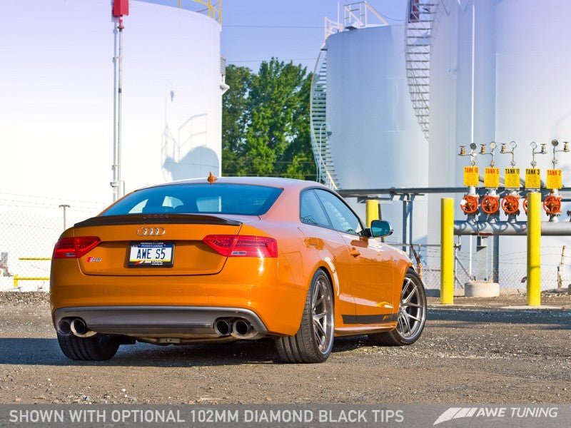 AWE Tuning Audi B8.5 S5 3.0T Touring Edition Exhaust System - Diamond Black Tips (102mm) - Crew Original