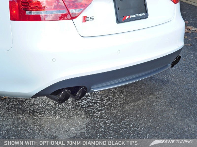 AWE Tuning Audi B8.5 S5 3.0T Touring Edition Exhaust System - Diamond Black Tips (102mm) - Crew Original