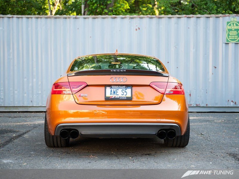 AWE Tuning Audi B8.5 S5 3.0T Track Edition Exhaust - Diamond Black Tips (102mm) - Crew Original