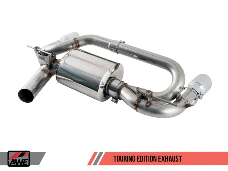 AWE Tuning BMW F22 M235i / M240i Touring Edition Axle-Back Exhaust - Diamond Black Tips (90mm) - Crew Original