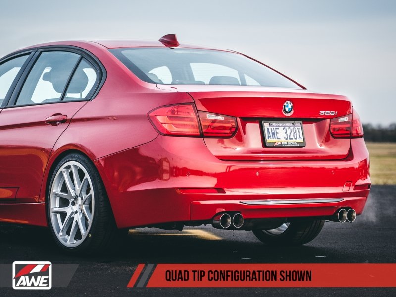 AWE Tuning BMW F3X 328i/428i Non-M Sport Quad Tip Marking Template - Crew Original