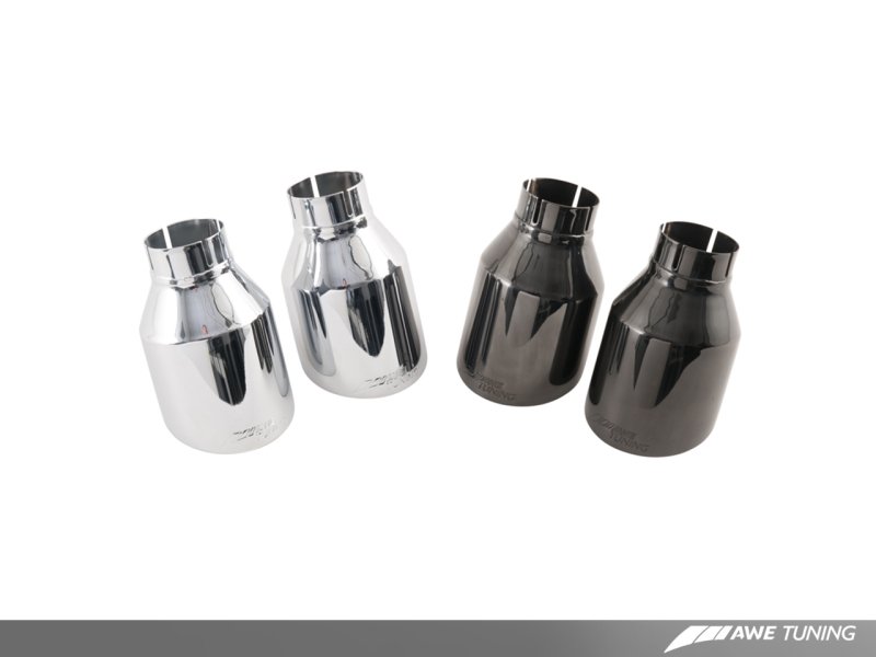 AWE Tuning BMW F3X 335i/435i Touring Edition Axle-Back Exhaust - Diamond Black Tips (90mm) - Crew Original