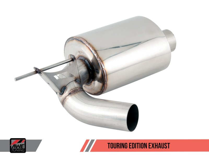 AWE Tuning BMW F3X 340i Touring Edition Axle-Back Exhaust - Diamond Black Tips (90mm) - Crew Original