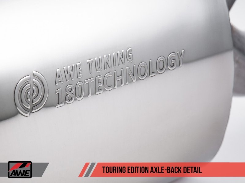 AWE Tuning BMW F3X N20/N26 328i/428i Touring Edition Exhaust Quad Outlet - 80mm Chrome Silver Tips - Crew Original