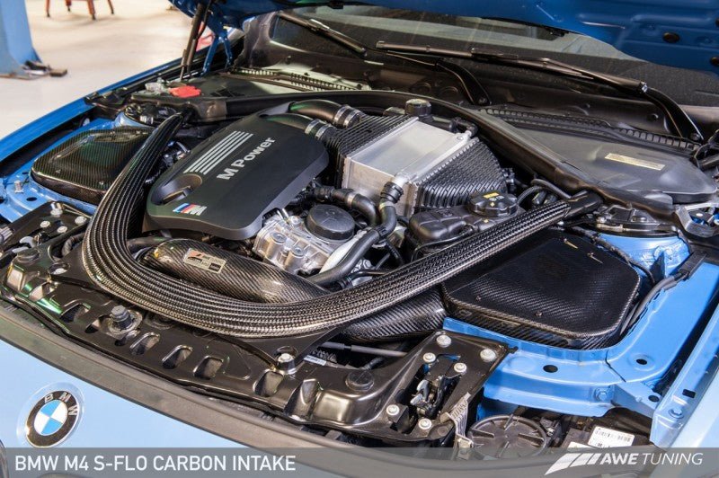AWE Tuning BMW F8x M3/M4 S-FLO Carbon Intake - Crew Original