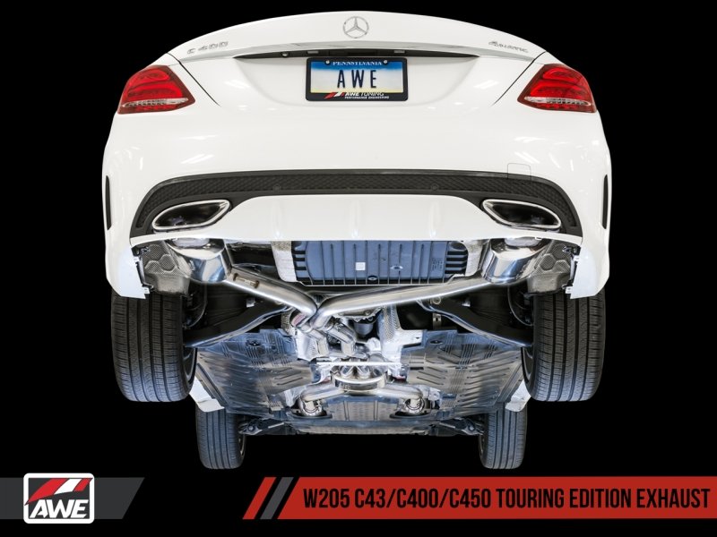AWE Tuning Mercedes-Benz W205 C450 AMG / C400 Touring Edition Exhaust - Crew Original