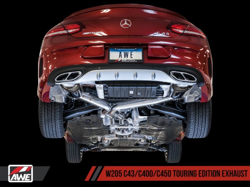 AWE Tuning Mercedes-Benz W205 C450 AMG / C400 Touring Edition Exhaust - Crew Original