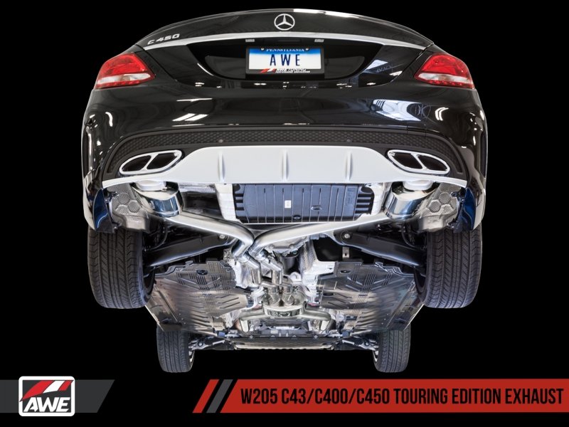 AWE Tuning Mercedes-Benz W205 C450 AMG / C400 Touring Edition Exhaust - Crew Original