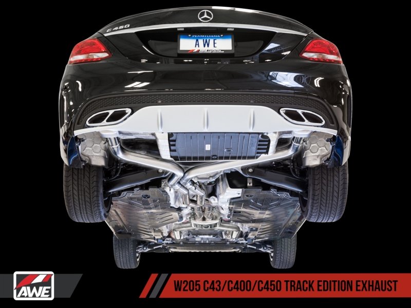 AWE Tuning Mercedes-Benz W205 C450 AMG / C400 Track Edition Exhaust - Crew Original