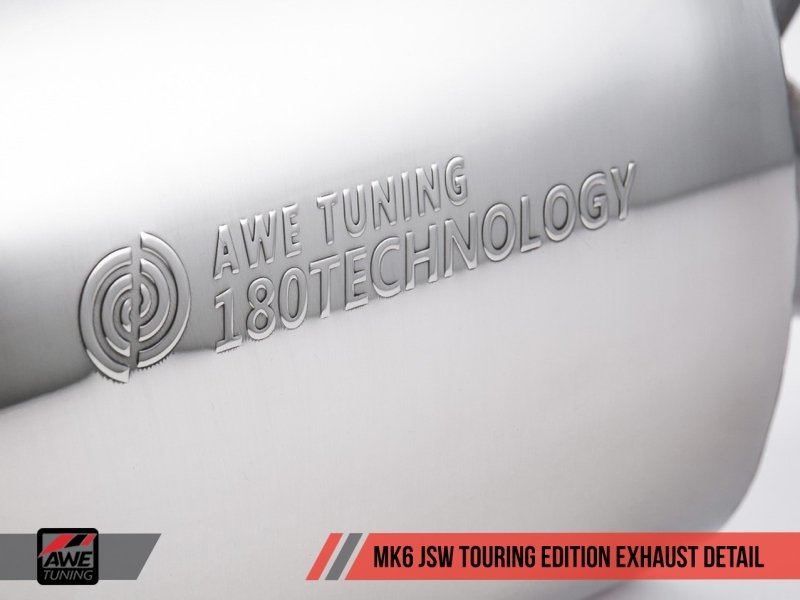 AWE Tuning Mk5 Jetta Mk6 Sportwagen 2.5L Touring Edition Exhaust - Diamond Black Tips - Crew Original