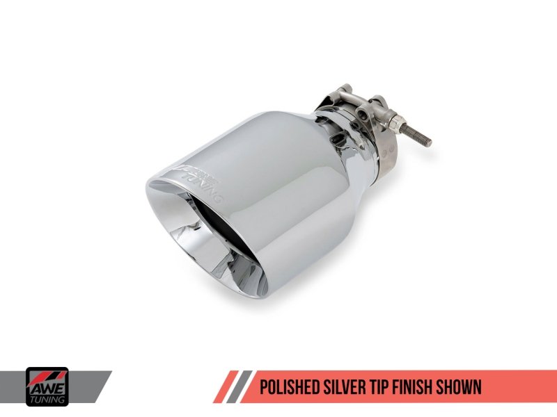 AWE Tuning Mk5 Jetta Mk6 Sportwagen 2.5L Track Edition Exhaust - Polished Silver Tips - Crew Original