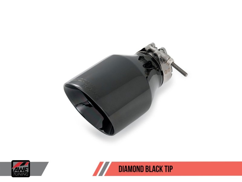 AWE Tuning Mk6 GTI Performance Catback - Diamond Black Round Tips - Crew Original