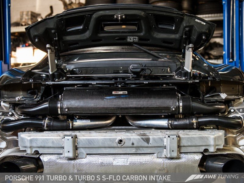 AWE Tuning Porsche 991 (991.2) Turbo and Turbo S S-FLO Carbon Intake - Crew Original
