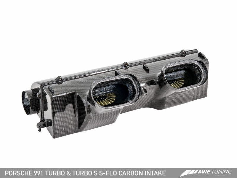 AWE Tuning Porsche 991 (991.2) Turbo and Turbo S S-FLO Carbon Intake - Crew Original