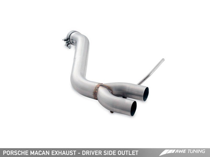 AWE Tuning Porsche Macan Track Edition Exhaust System - Diamond Black 102mm Tips - Crew Original