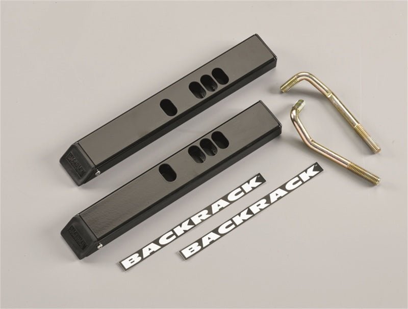 BackRack 04-14 Ford F-150 Tonneau Cover Adaptors Low Profile 1in Riser - Crew Original