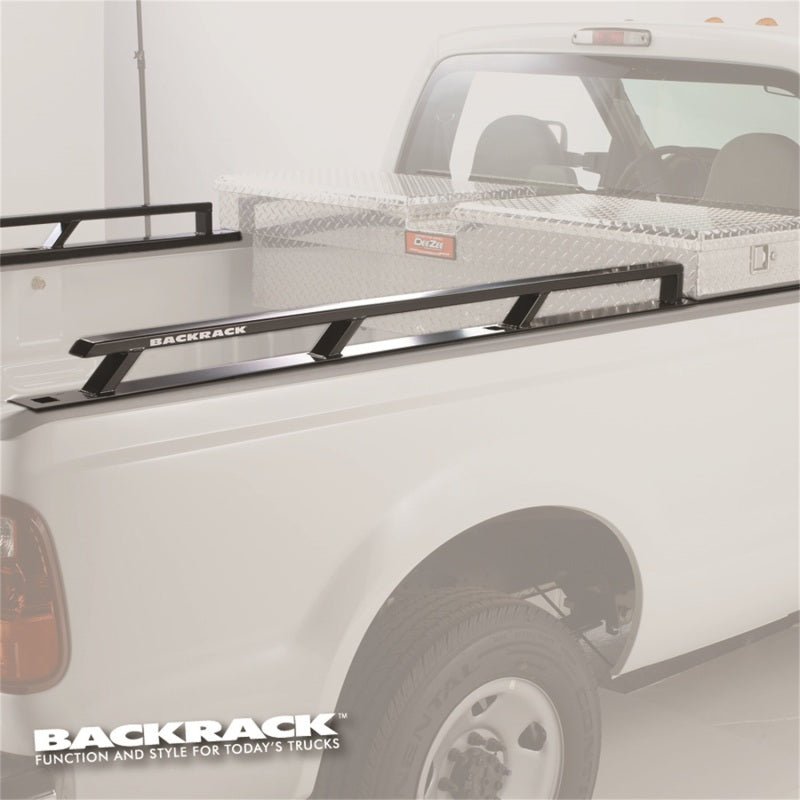 BackRack 99-16 Superduty 8ft Bed Siderails - Toolbox 21in - Crew Original