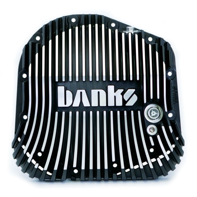 Banks 85-19 Ford F250/ F350 10.25in 12 Bolt Black Milled Differential Cover Kit - Crew Original