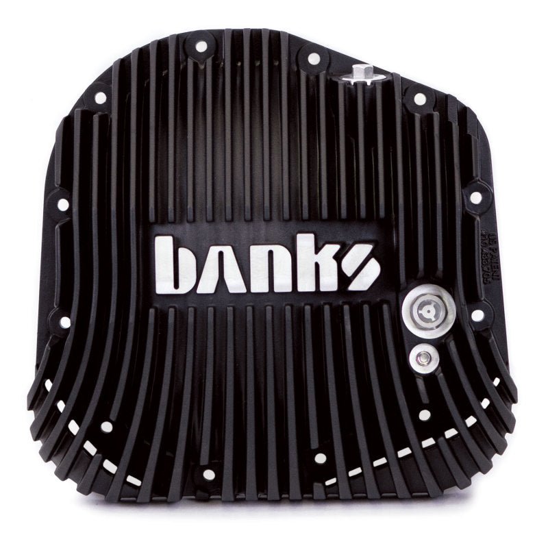 Banks 85-19 Ford F250/ F350 10.25in 12 Bolt Black-Ops Differential Cover Kit - Crew Original