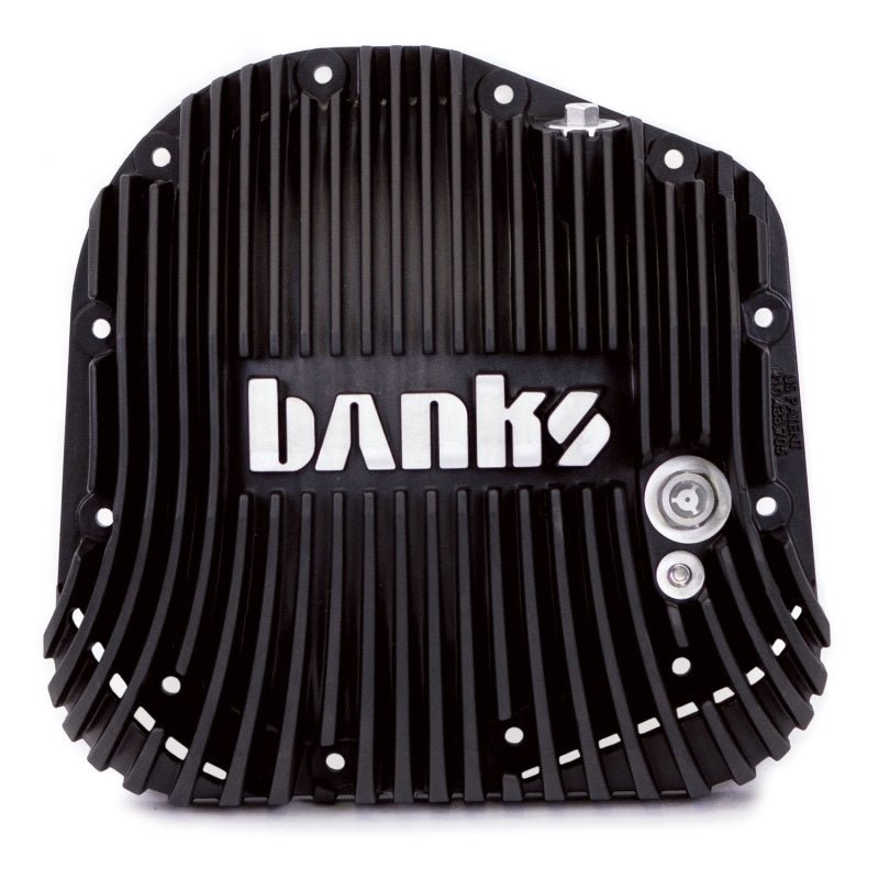 Banks 85-19 Ford F250/ F350 10.25in 12 Bolt Black-Ops Differential Cover Kit - Crew Original