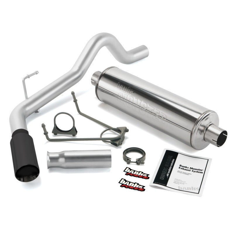 Banks Power 00-06 Toyota 3.4/4.0/4.7L Tundra Monster Exhaust System - SS Single Exhaust w/ Black Tip - Crew Original
