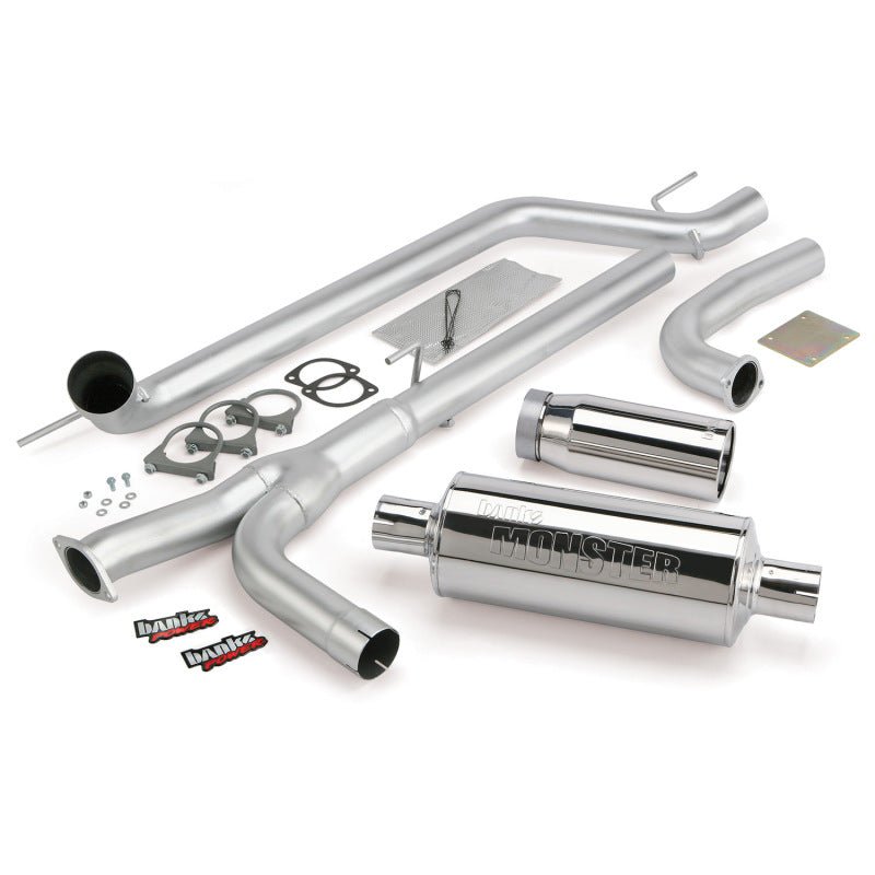 Banks Power 04-14 Nissan 5.6L Titan (All) Monster Exhaust System - SS Single Exhaust w/ Chrome Tip - Crew Original