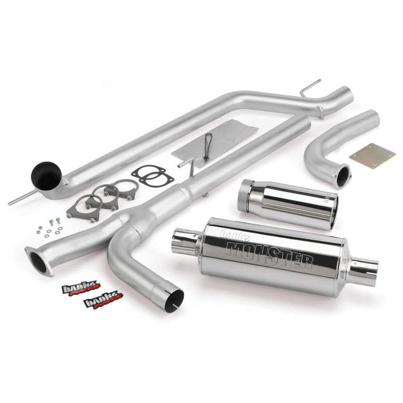 Banks Power 04-14 Nissan 5.6L Titan (All) Monster Exhaust System - SS Single Exhaust w/ Chrome Tip - Crew Original