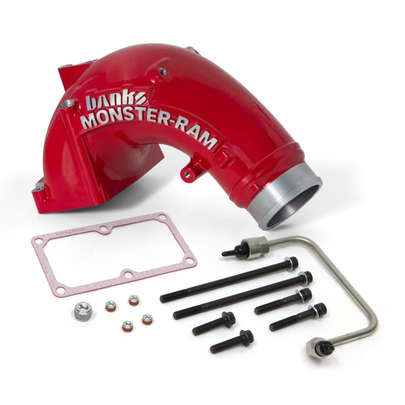Banks Power 07.5-17 Ram 2500/3500 6.7L Diesel Monster-Ram Intake System w/ Fuel Line 3.5in Red - Crew Original