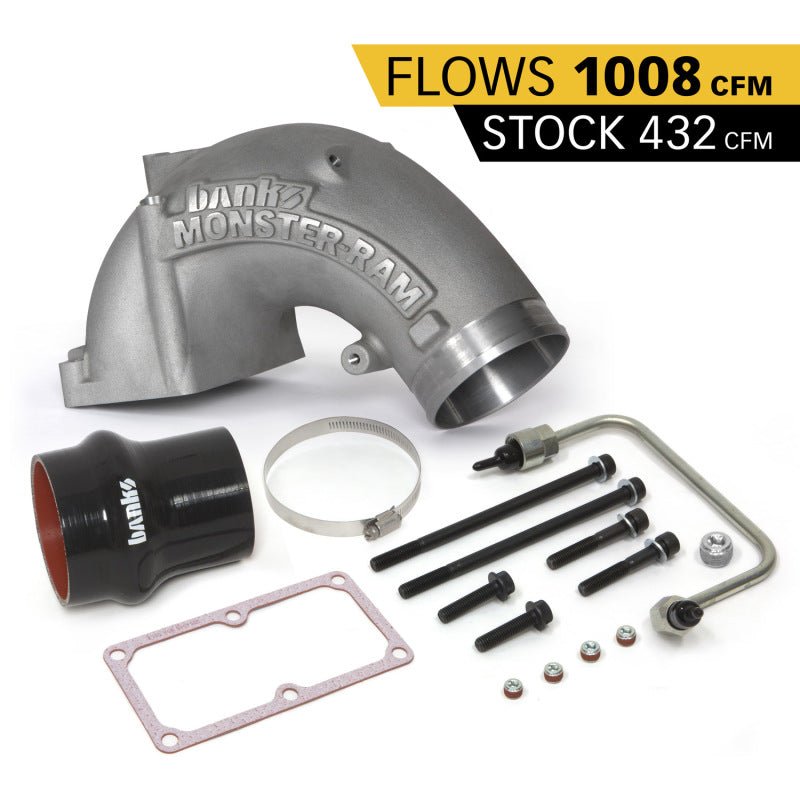 Banks Power 07.5-17 Ram 2500/3500 6.7L Diesel Monster-Ram Intake System w/ Fuel Line 4in Natural - Crew Original