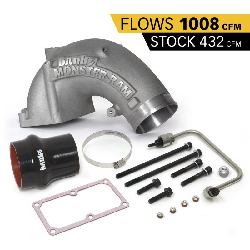 Banks Power 07.5-17 Ram 2500/3500 6.7L Diesel Monster-Ram Intake System w/ Fuel Line 4in Natural - Crew Original