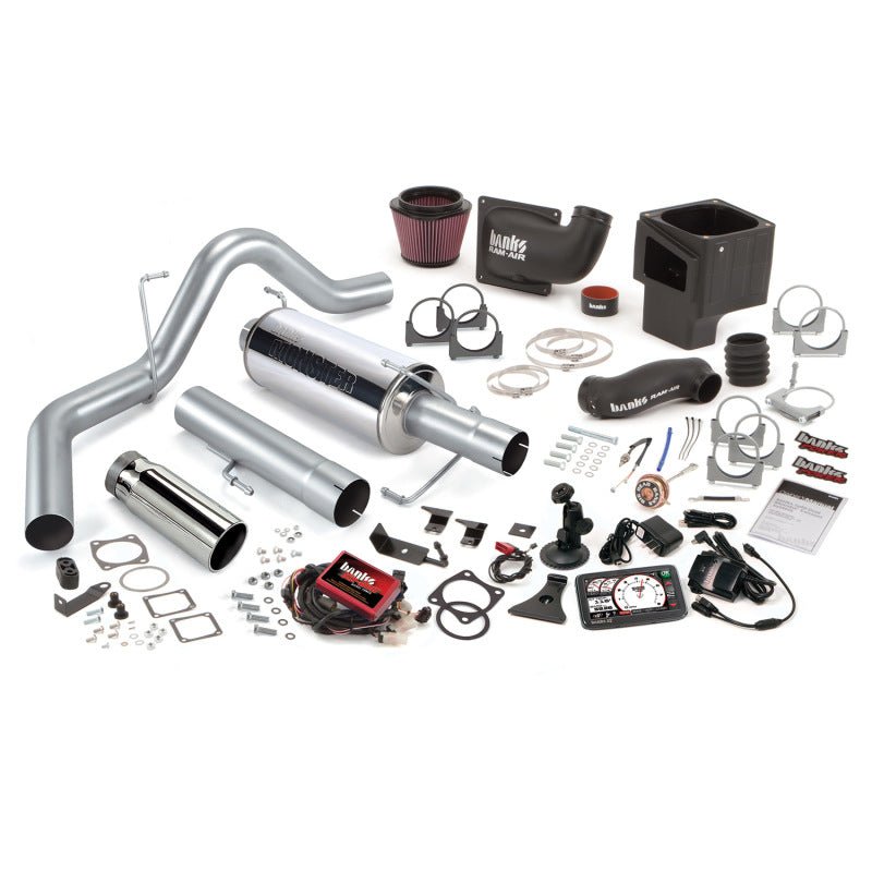 Banks Power 10-13 Dodge 6.7L CCLB Monster Exhaust System - SS Single Exhaust w/ Chrome Tip - Crew Original