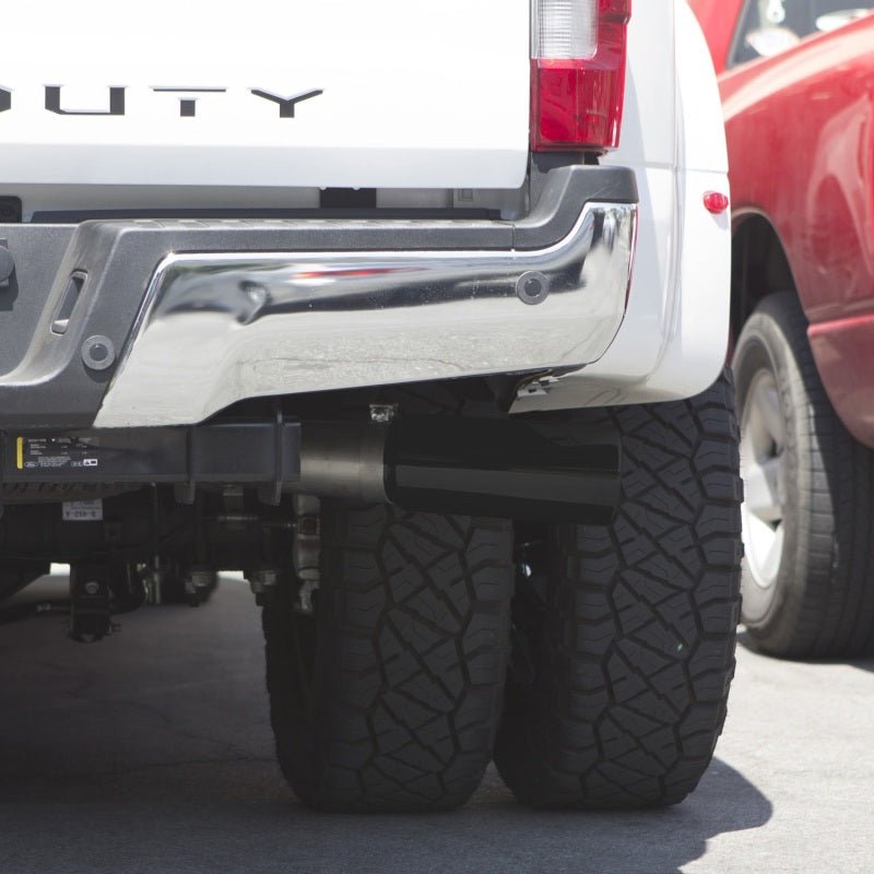 Banks Power 17-19 Ford 6.7L F250-350-450 4in Monster Exhaust System - Single Exit w/ Black Tip - Crew Original