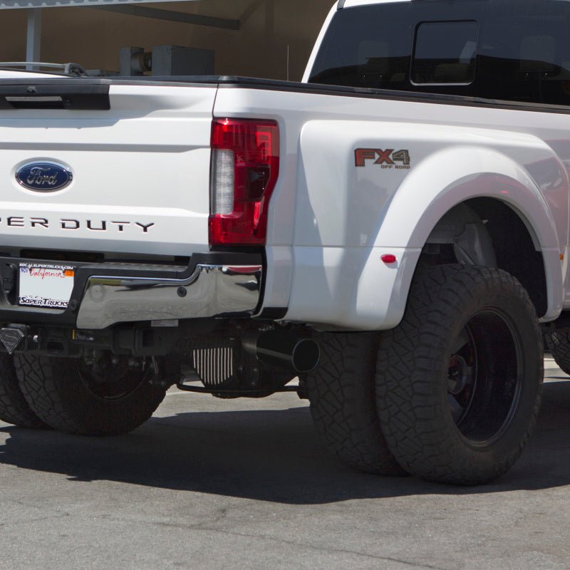 Banks Power 17-19 Ford 6.7L F250-350-450 4in Monster Exhaust System - Single Exit w/ Black Tip - Crew Original