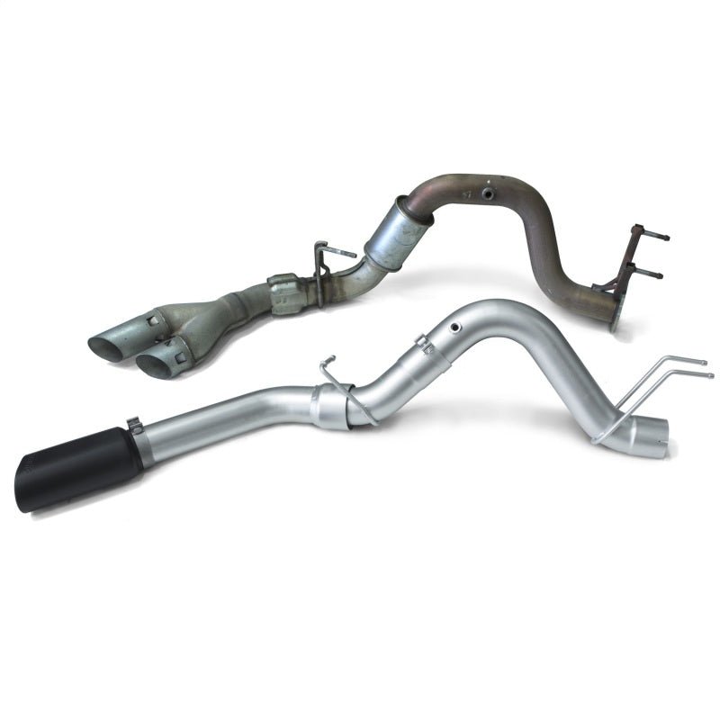 Banks Power 17-19 Ford 6.7L F250-350-450 4in Monster Exhaust System - Single Exit w/ Black Tip - Crew Original