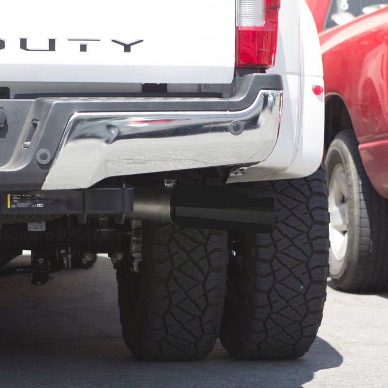 Banks Power 17-19 Ford 6.7L F250-350-450 4in Monster Exhaust System - Single Exit w/ Black Tip - Crew Original