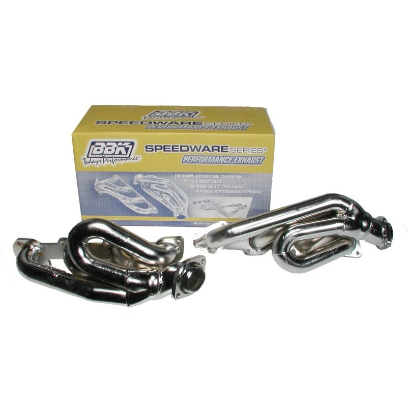 BBK 04-08 Dodge Ram 5.7 Hemi Shorty Tuned Length Exhaust Headers - 1-3/4 Chrome - Crew Original