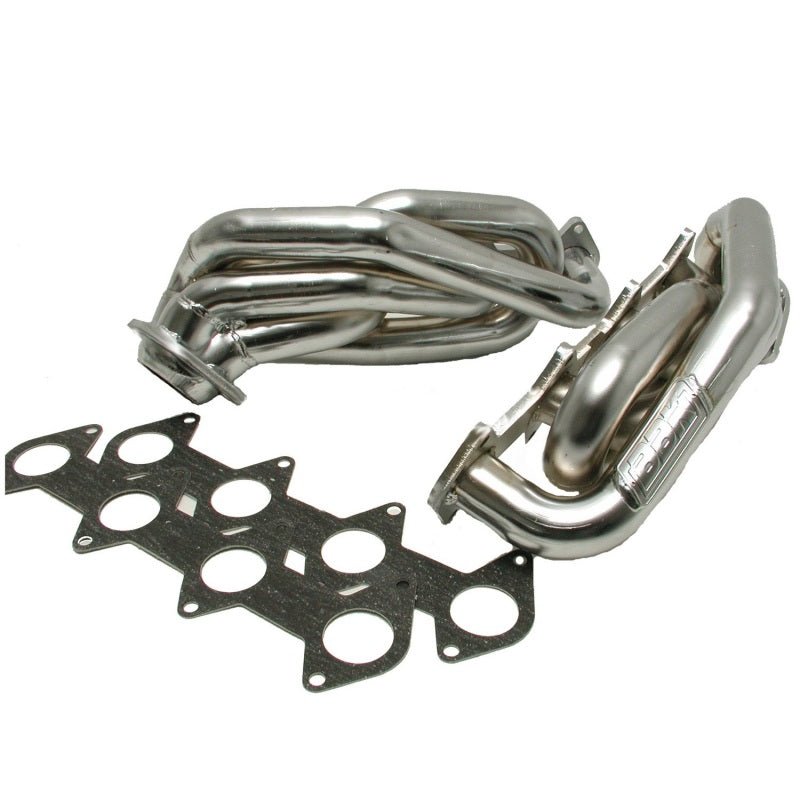 BBK 05-10 Mustang 4.6 GT Shorty Tuned Length Exhaust Headers - 1-5/8 Chrome - Crew Original