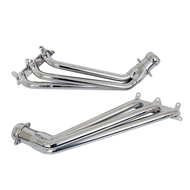 BBK 10-11 Camaro V6 Long Tube Exhaust Headers With Converters - 1-5/8 Chrome - Crew Original