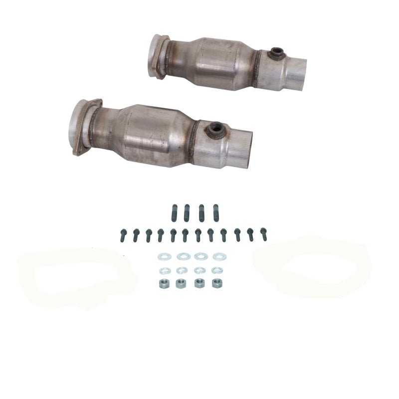 BBK 10-15 Camaro LS3 L99 Long Tube Exhaust Headers With Converters - 1-3/4 Chrome - Crew Original