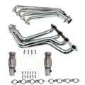 BBK 10-15 Camaro LS3 L99 Long Tube Exhaust Headers With Converters - 1-3/4 Chrome - Crew Original