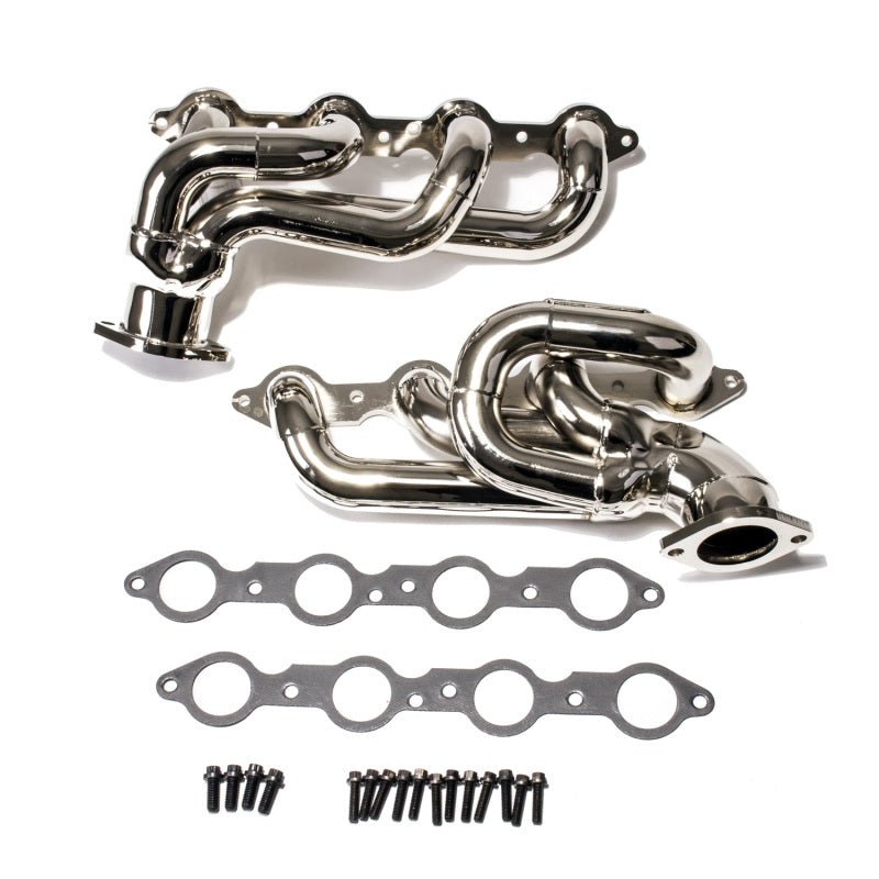 BBK 10-15 Camaro LS3 L99 Shorty Tuned Length Exhaust Headers - 1-3/4 Chrome - Crew Original
